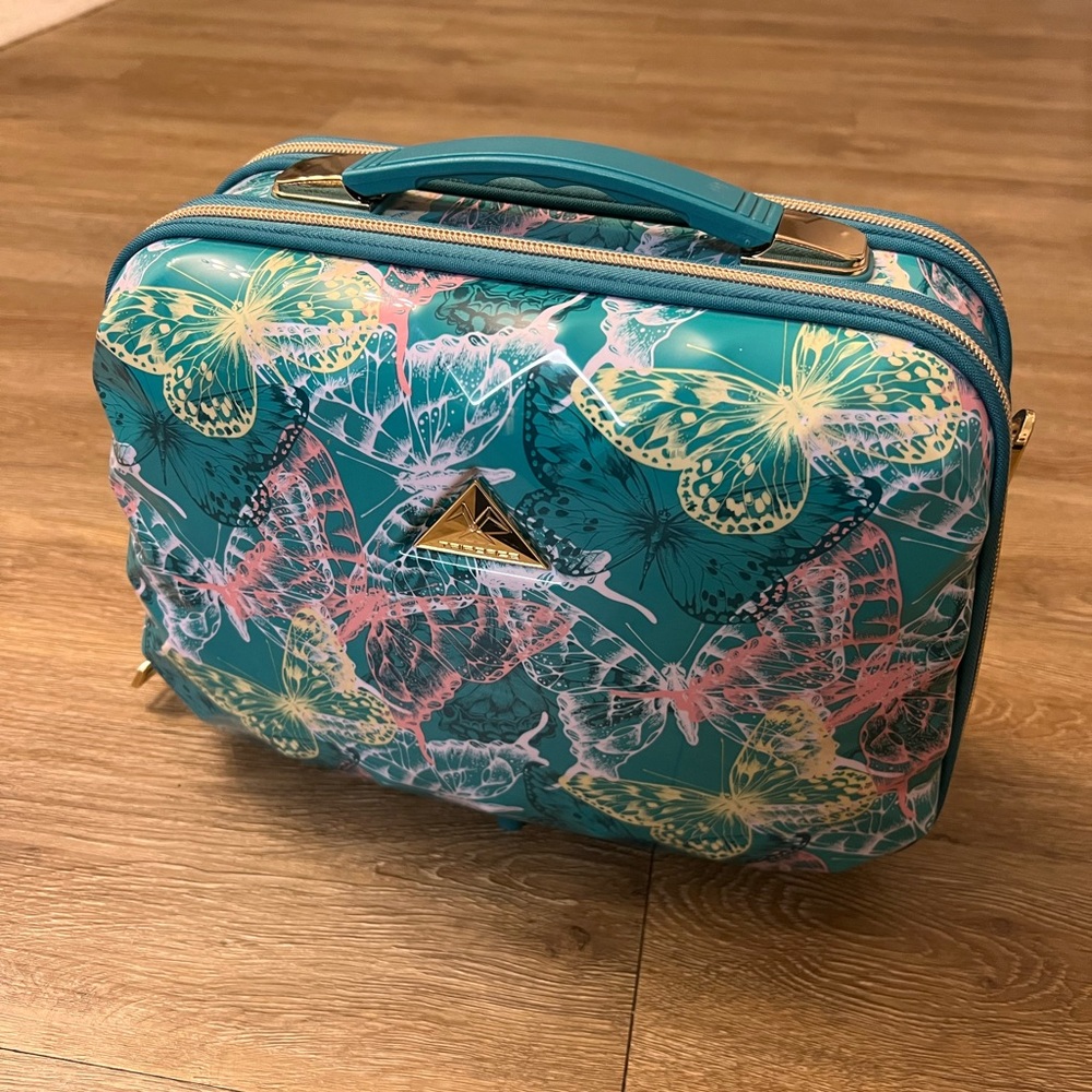 Blue Butterfly Triforce Makeup Case